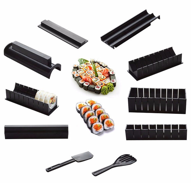 Factory direct sushi maker sushi roll mold 11 piece set Kitchen gadget DIY tool set