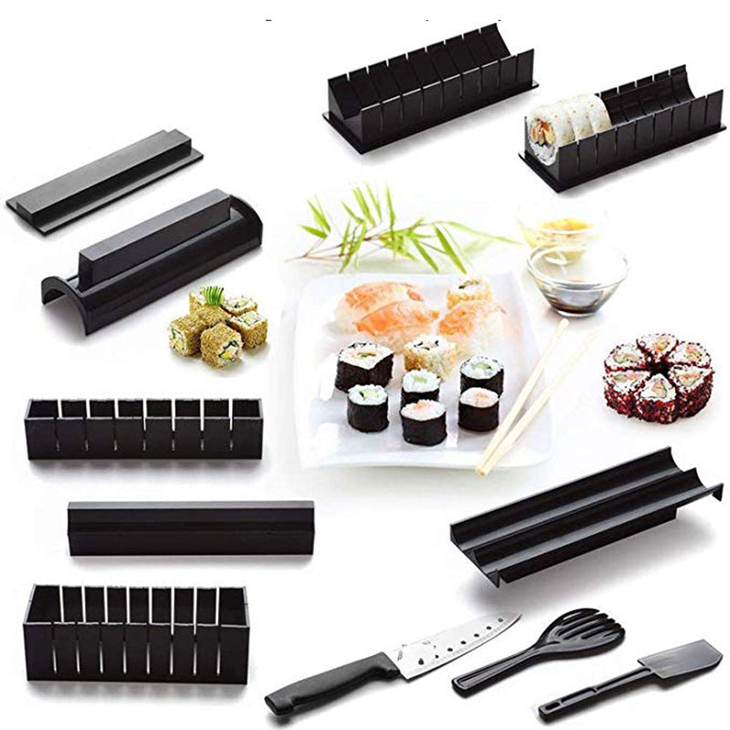 Factory direct sushi maker sushi roll mold 11 piece set Kitchen gadget DIY tool set